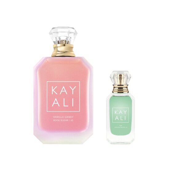 Kit Kayali Vanilla Candy Rock Sugar 42  e Yum Pistachio Gelato 33 Eau de Parfum
